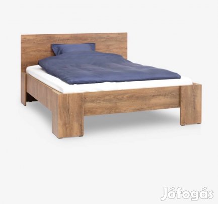 Jysk Vedde 140x200 sötét tölgyszínű