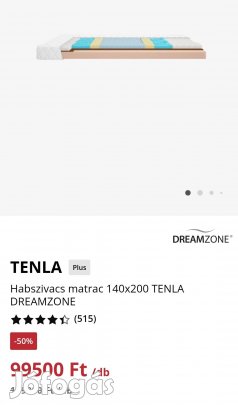 Jysk habszivacs matrac 140x200