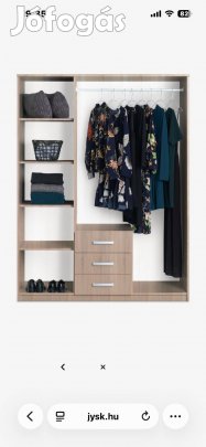 Jysk hálószoba szekrény