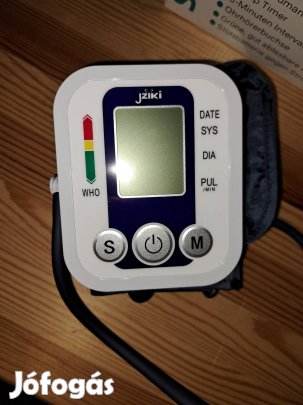 Jziki ZK-B869YB típusú elektronikus felkaros vérnyomásmérő.