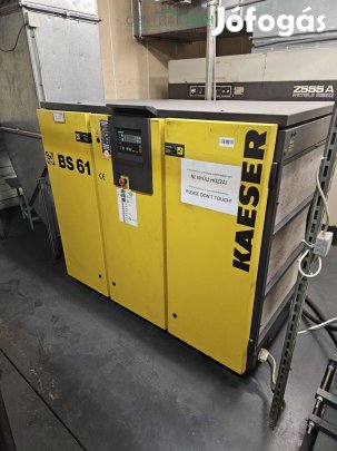 KAESER BS61 Csavarkompresszor 37kw 6,1m3/perc 7,5bar.levegő kompressz