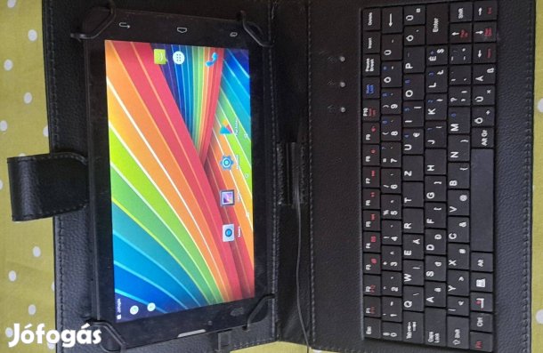 KB-70X univerzális 7" tablet bőrtok billentyűzettel újszerű