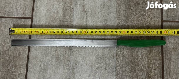 KDS krómacél nagy recés szeletelő kés