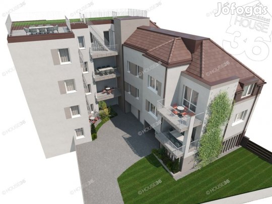 KECSKEMÉT BELVÁROSÁBAN 2 SZOBÁS 2. EMELETI LUXUSLAKÁS TERASSZAL ELADÓ