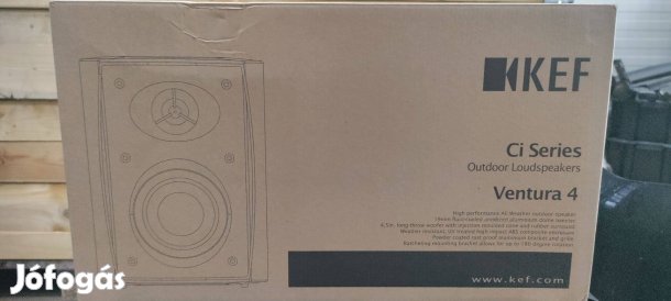 KEF Ventura 4 kültéri hangsugárzó eladó, fekete színben. Új, bontatlan