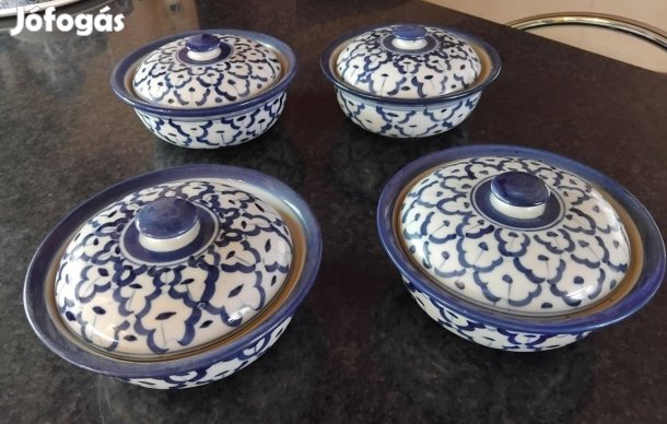 KÉK Porcelán Kompotos SET