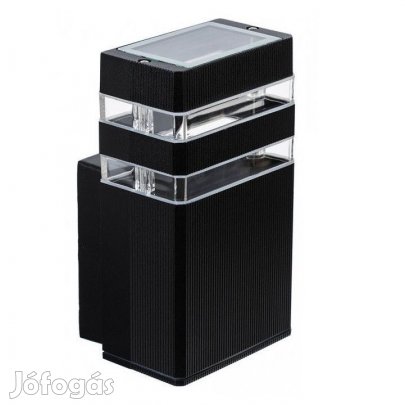 KÉSZLETKISÖPRÉS INEZ kültéri homlokzati / fali lámpa fekete IP44 1xGU