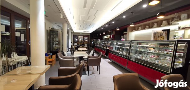 KIADÓ újszerű állapotú modern cukrászda