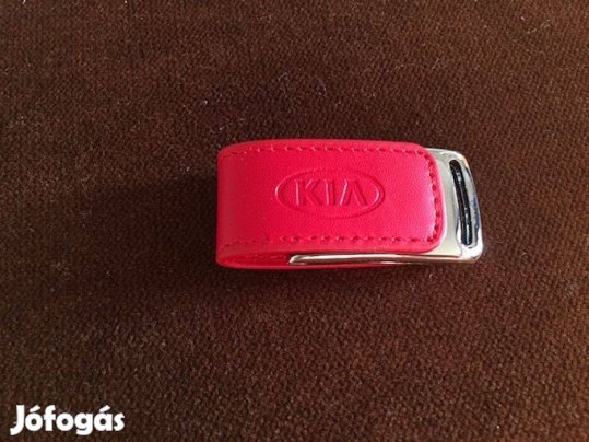 KIA Motors elegáns króm-bőr USB 2.0 pendrive 8 GB