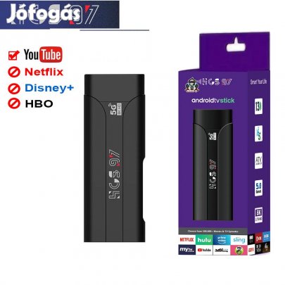 KIFUTÓ TERMÉK HCS97 Amlogic TV stick 8k dekodolás, 2gb RAM, 16gb tárh
