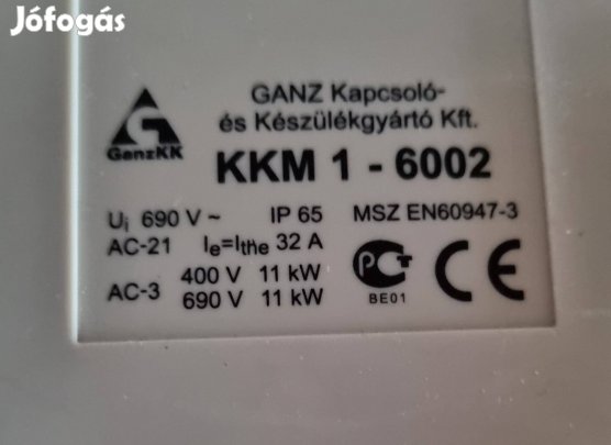 KKM 1-6002 BE-Ki kapcsoló eladó