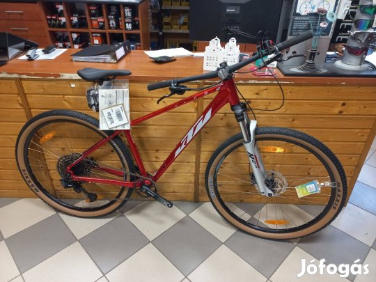 KTM Ultra Fun 29 Chrome RED (Silver+Black) L(48cm) MTB 29" kerékpár