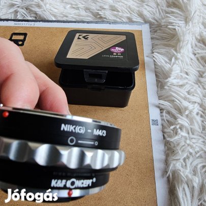 K&F Concept Nikon(G)-M4/3 Pro adapter új dobozos