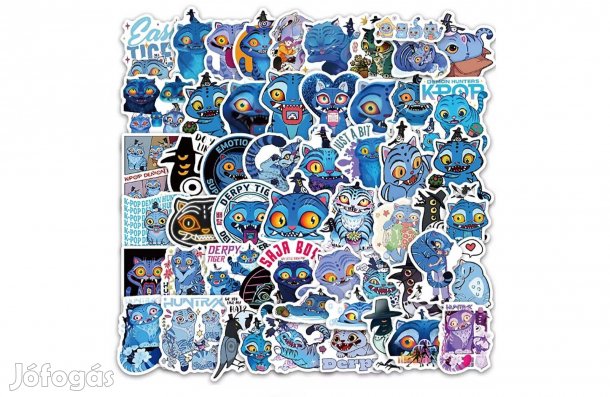 K-Pop Demon Hunters jellegű - 56 db-os matrica csomag