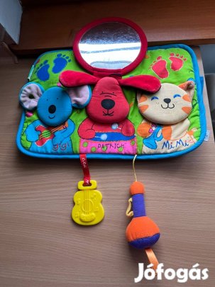 K's Kids tükrös, hangot adó bébi foglalkoztató játék, hasaló párna