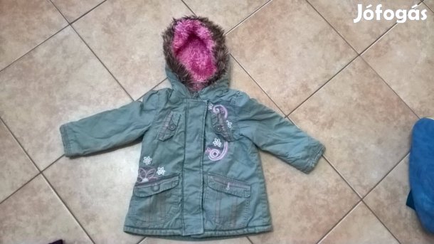 Kabát Gyermek gyerek kislány bélelt 92-es 1,5-2 évesre