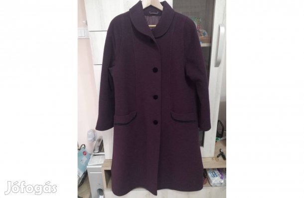 Kabát szövetkabát gyapjú hosszú Női 42-es méret