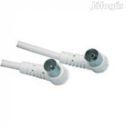Kábel : Koax ( Coax ) Fehér, 90° - 5m (_)