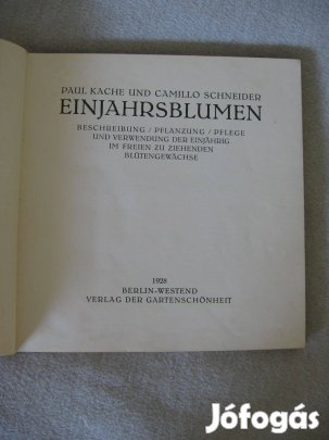 Kache-Schneider: Einsjahrblumen (Egynyári virágok) - könyv