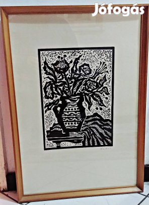 Kádár György Virágok vázában hibátlan állapotban eladó