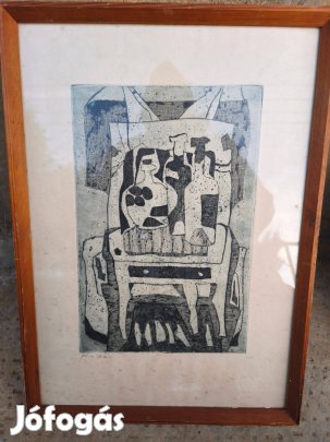 Kádár György , absztrakt rézkarc