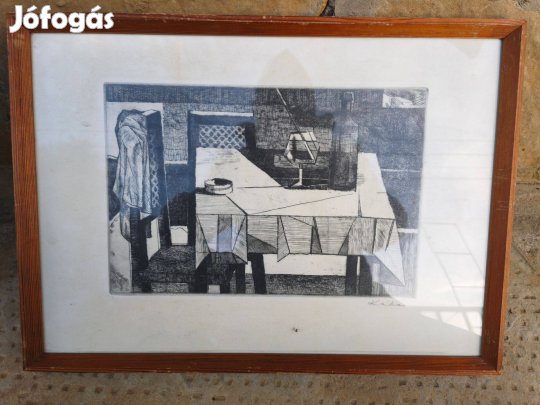 Kádár György , absztrakt rézkarc