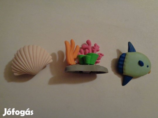 Kagyló, hal, korall radír 400ft/db