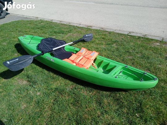 Kajak PE 1 személyes merevfalú műanyag sit on top felszerelve