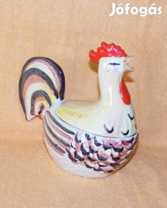 Kakas alakú porcelán doboz, tároló