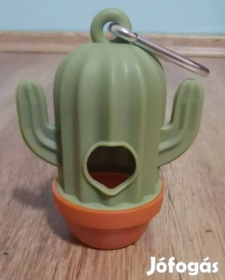 Kaktusz alakú kutyapiszok-zacskó adagoló 8 tekercs zacskóval Új