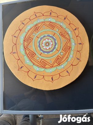 Kalacsakra ( azaz az Idő kerekét") ábrázoló mandala