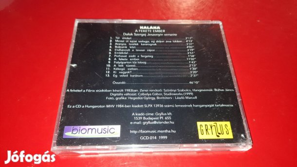 Kaláka Fekete Ember Cd 1999
