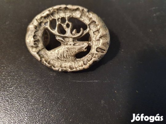 Kalapdísz hajtóka dísz szarvasfej vadászat