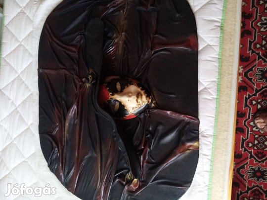 Kalapos hölgy kézműves bőr