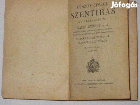 Káldi György Újszövetségi Szentírás