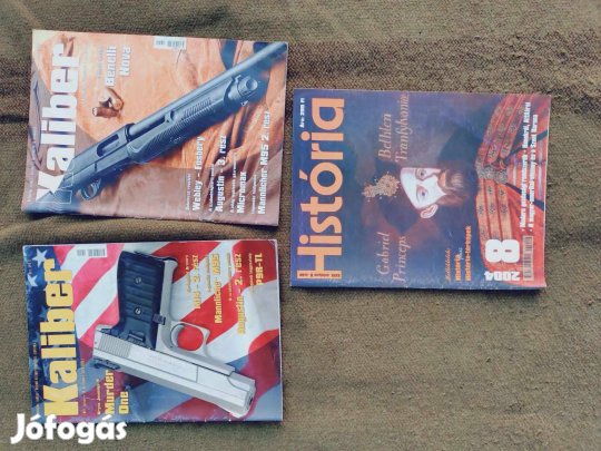 Kaliber História újság 3 db egyben Mannlicher 95 M