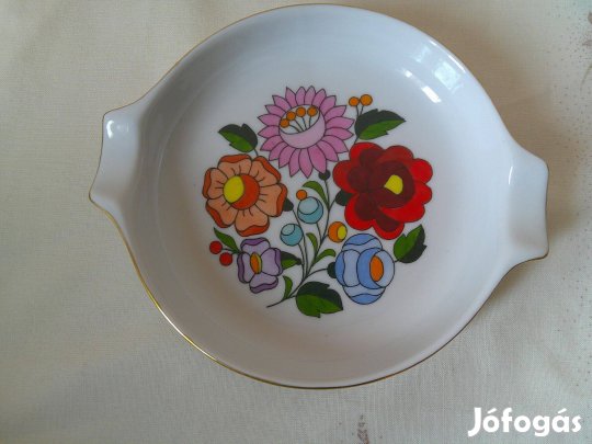 Kalocsa porcelán hamutál, hamutartó, tálka