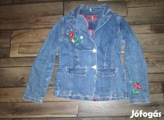 Kalocsai hímzéses farmerkabát