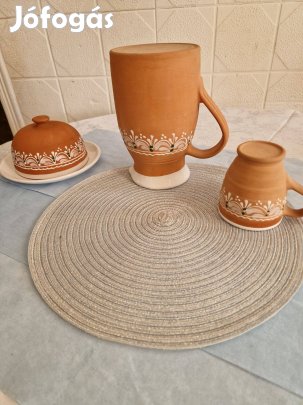 Kalocsai minta mázas reggeliző készlet