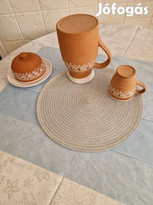 Kalocsai minta mázas reggeliző készlet