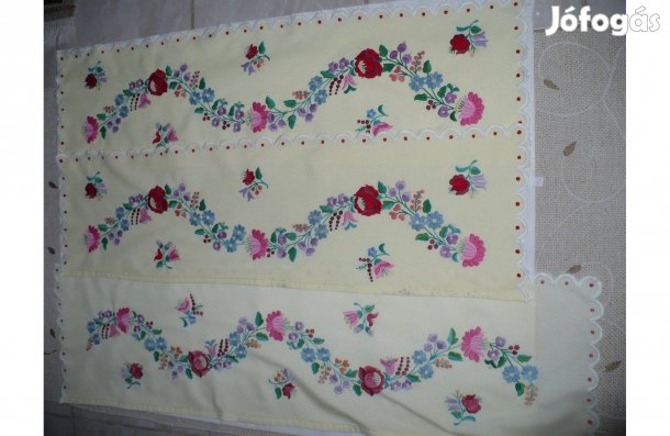 Kalocsai mintás drapériák - 3 db