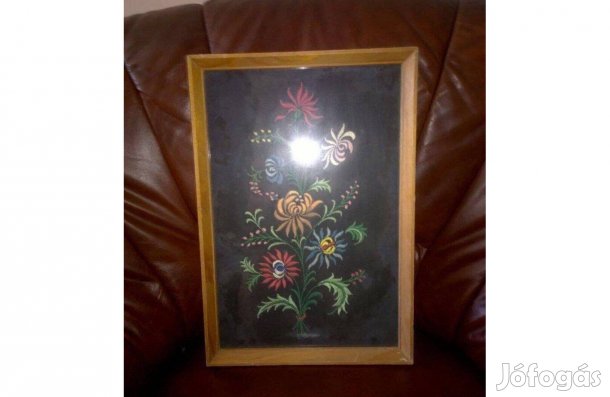 Kalocsai mintával hímzett falikép eladó
