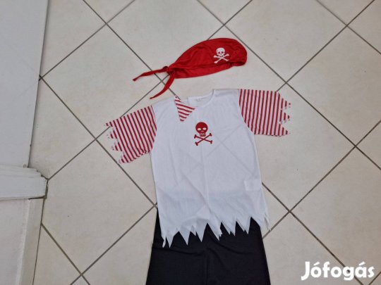 Kalóz jelmez (akár műanyag tőrrel) kisiskolásoknak eladó
