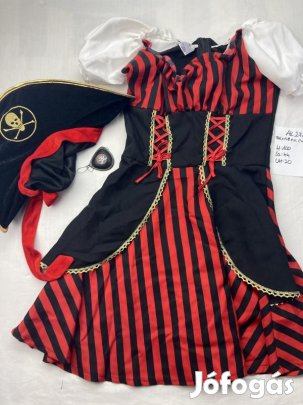 Kalóz jelmez, lány kalóz jelmez, felnőtt jelmez DK271