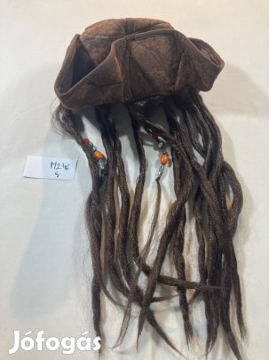Kalóz kalap, Jack Sparrow kalap, kalóz jelmez kalap M246