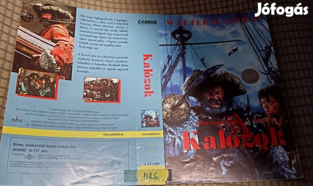 Kalózok - kaland VHS - Walter Matthau