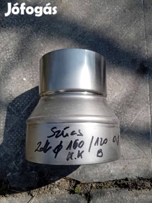 Kályhacső szűkítő 160-120, új