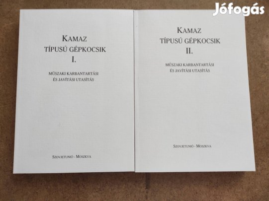 Kamaz tehergépkocsi I. II javítási könyv