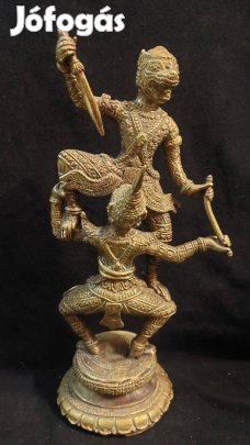 Kambodzsai régi réz szobor ritkaság 31,5 cm , 2 Kg