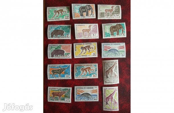 Kamerun állatvilág bélyegsor